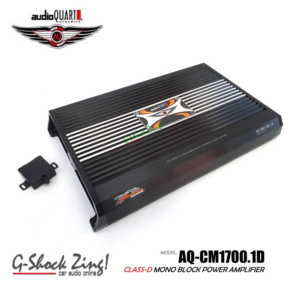 AUDIO QUART เครื่องเสียงรถยนต์/เพาเวอร์แอมป์/สำหรับขับลำโพงซับเบส/เพาเวอร์คลาสดี/CLASS-D Audio Quart รุ่น AQ-CM1700.1D
