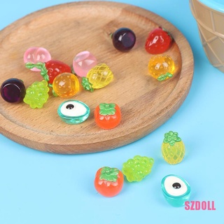 [SZDOLL6] ผลไม้เรซิ่นจิ๋ว 1/12 สําหรับตกแต่งบ้านตุ๊กตา 5 ชิ้น