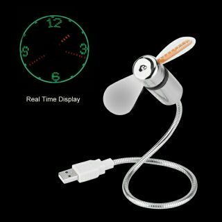 USB CLOCK FAN FOR PC/NOTEBOOK/USB PORT