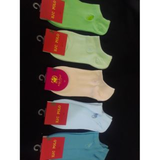 ถุงเท้าข้อสั้น polo เซต 5 คู่ 120 บาท