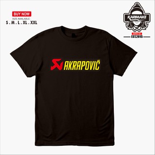 เสื้อยืด ลาย Akrapovic Muffler Racing Karimake สําหรับยานยนต์