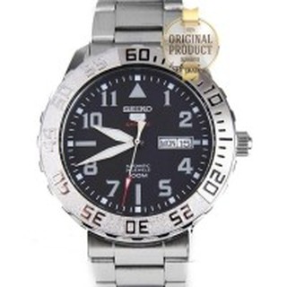 SEIKO Sports5 Automatic 24Jewels 100M รุ่น SRP755K1 - เรือนเหล็ก Silver/Black