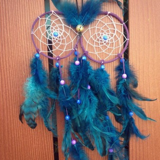 ตาข่ายดักฝันนกฮูก​ Dreamcatcher with owl shape