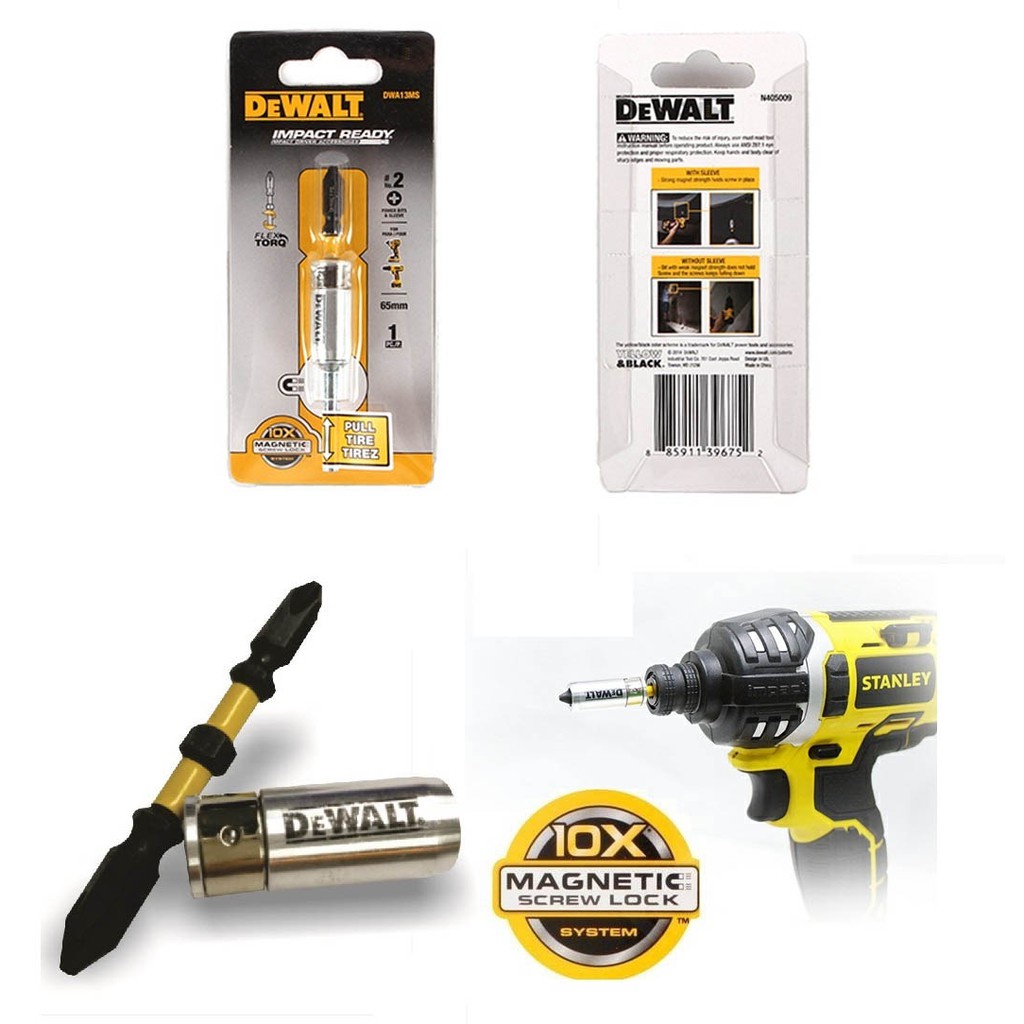 DeWALT DWA13MS ดอกไขควงแม่เหล็ก / ดอกไขควง PH2 FLEXTORQ ขนาด 89 มม 2 ชิ้น รุ่น DT70567T-QZ