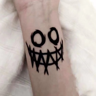 สติกเกอร์รอยสัก ลาย Dark style cool grimace สินค้าอินเทรนด์