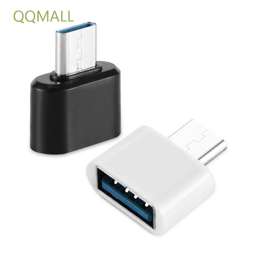 QQMALL Portable Converter For PC Tablet Type-C Adapter Universal Mini OTG Type C Android Connector/Multicolor