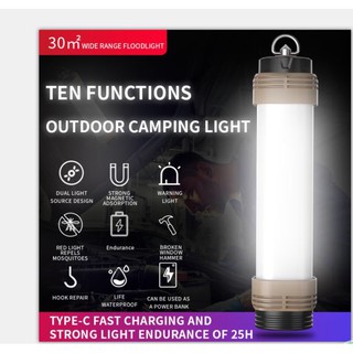 ไฟฉายแรงสูง หลอดไฟ SMD FUNCTIONAL FLASHLIGHT  WATERPROOF LEVEL IP68