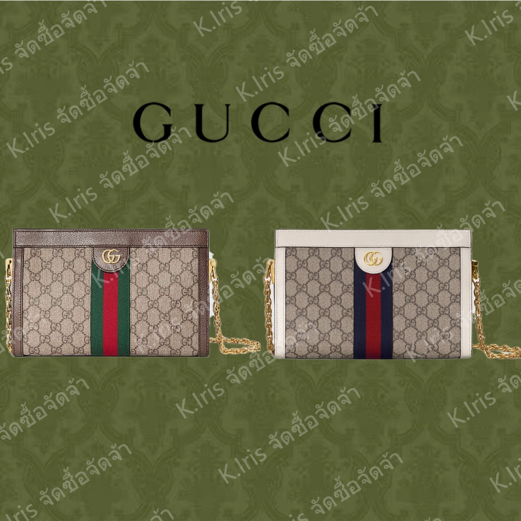 Gucci/ GG/ Ophidia series กระเป๋าสะพายข้างใบเล็ก