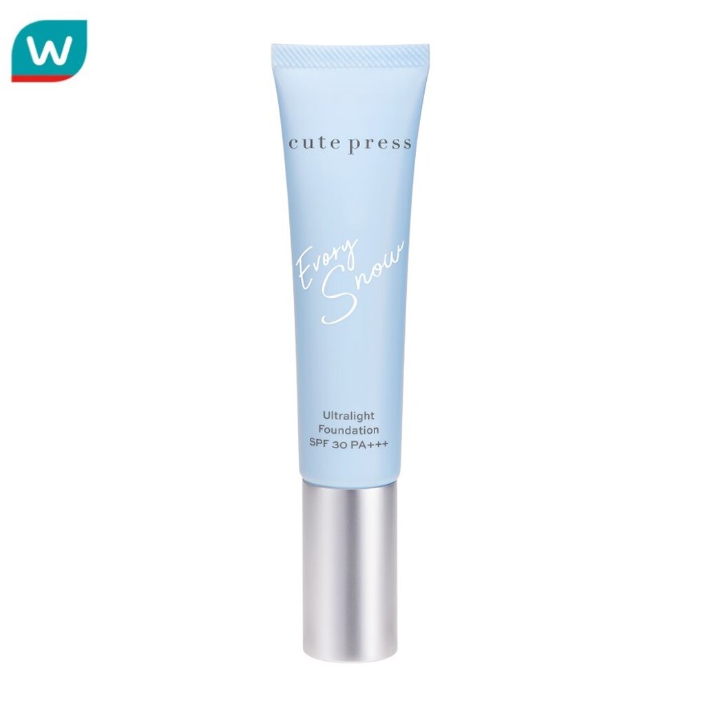 Cute Press คิวท์เพรส อิเวอร์รี่ สโนว์ อัลตร้าไลท์ ฟาวเดชั่น SPF30 PA+++ 30ก. #N2
