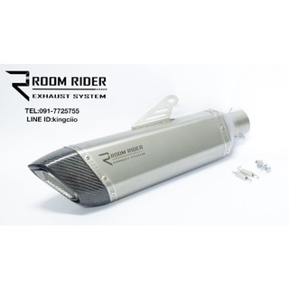 ปลายท่อแต่ง RooM Rider GP Tech ยาว 18 นิ้ว สวม 2 นิ้ว ปากคาร์บอนแท้