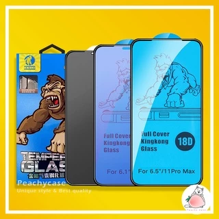 ฟิล์มกระจกนิรภัยกันรอยหน้าจอ 18D HD กันส่อง กันแสงสีฟ้า สําหรับ IPhone 15 16 14 13 12 11 Pro Max Xs Xr 8 7 6 Plus