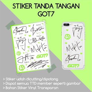 สติกเกอร์ ลายเซ็น Got7ttd KPOP GOT7