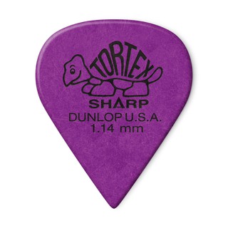 ปิ๊กDunlop รุ่น TORTEX  SHARP  เต่าแหลมม่วง 1.14 mm ปิ๊ก  ปิ๊ค ปิ๊กกีต้าร์