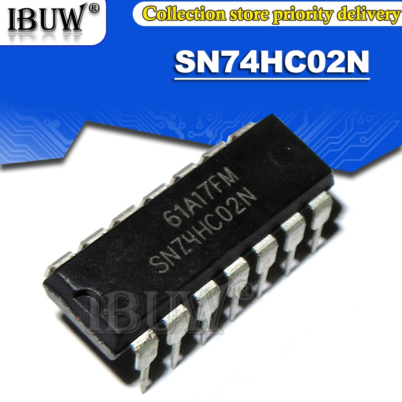 10PCS SN74HC02N DIP14 74HC02N SN74HC02 74HC02 DIP แบบบูรณาการ IC