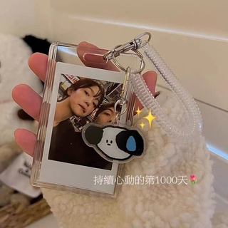 Xiaohongshu พวงกุญแจ จี้อะคริลิค รูปกรอบรูปโพลารอยด์ ขนาดเล็ก สามนิ้ว ไม่มีคําสาดเหงื่อ สําหรับคู่รัก ของขวัญวันเกิด