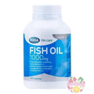 Mega We Care Fish Oil 1000mg Exp.2025 น้ำมันปลา เมก้า วีแคร์ 100/200 เม็ด