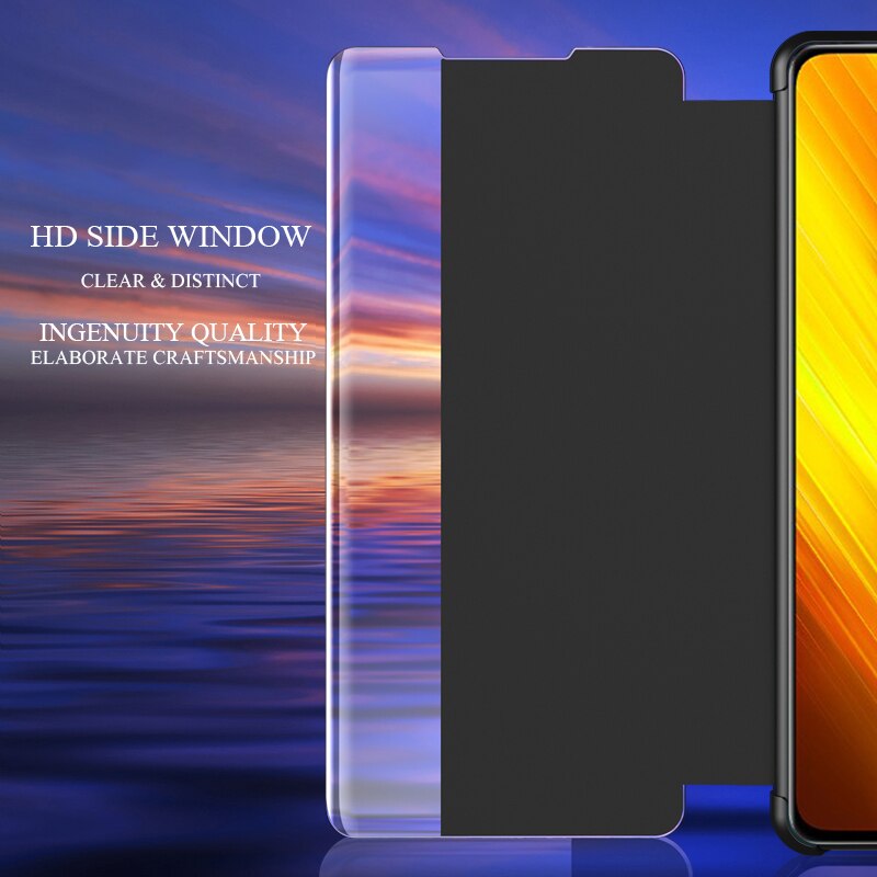 EDX Poco X3 Nfc เคสหนังแบบพลิกตั้งได้สําหรับ Xiaomi Redmy 9A 9C #6