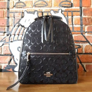 COACH JORDYN BACKPACK IN SIGNATURE LEATHER WITH RIVETS