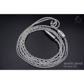 Gala Audio สายอัพเกรดเงินล้วน Pure Silver Litz รุ่นWhite Onyx