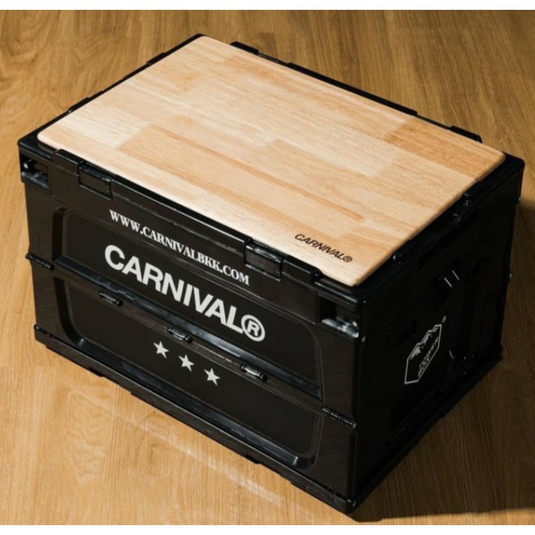 CARNIVAL X TOWER BOX FOLDING CONTAINER 50L (BLACK) กล่องเก็บของ สีหายาก ตัวแรร์ ของใหม่ ของแท้ พร้อม