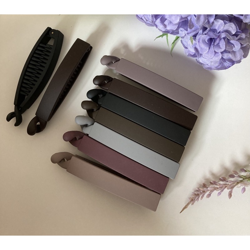 กิ๊บหนีบผมเกาหลี 8 Cm 🇰🇷Made in Korea ของแท้  เนื้อแมทด้าน สำหรับหนีบผมทรงหางม้า คุณภาพดี