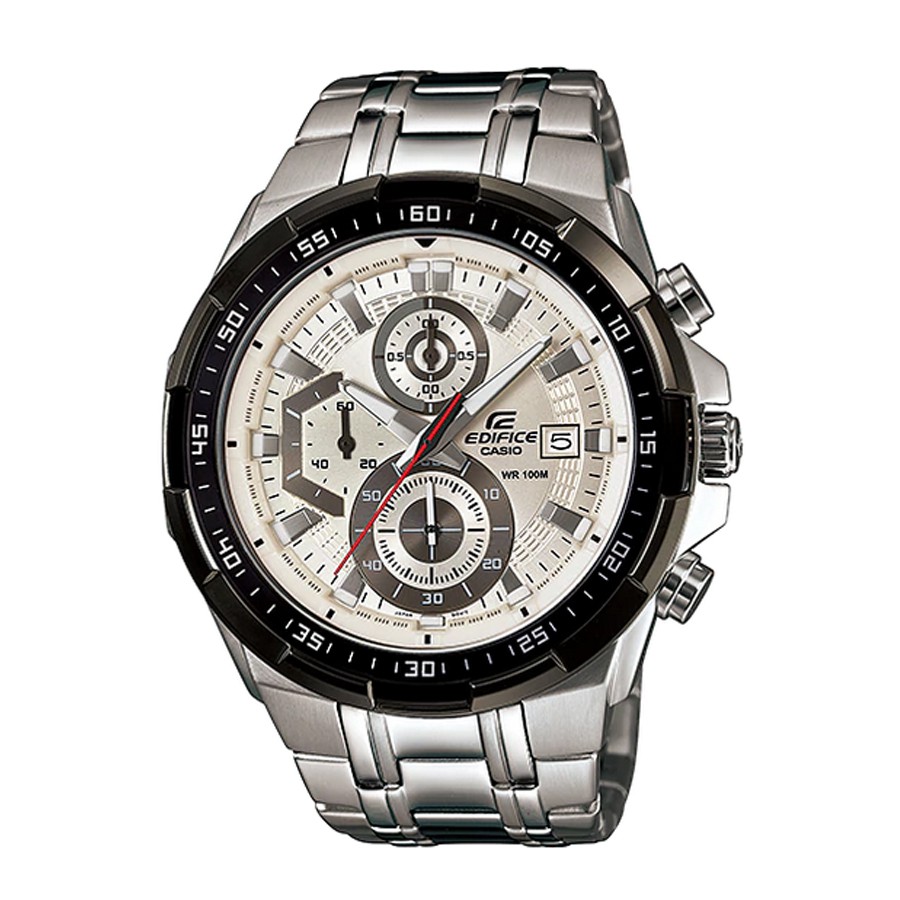 Casio Edifice นาฬิกาข้อมือผู้ชาย สายสแตนเลส รุ่น EFR-539D,EFR-539D-7A (CMG) - สีเงิน