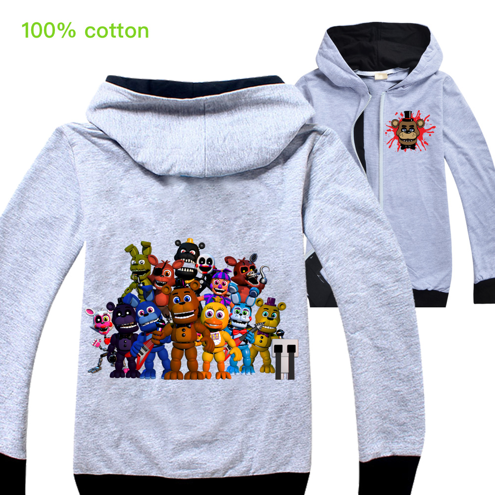 Five Night At Freddy Kids Hooded Jacket Five Nights At Freddys Children Hooded Jacket Boys
