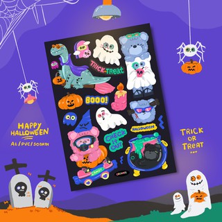 🌈 Happy Halloween 💘A6 สติ๊กเกอร์ไดคัท PVC - creamiesticker