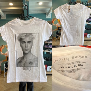 เสื้อวง justin bieber ของแท้100% ทรงผู้หญิง