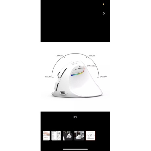 Delux m618mini เมาส์ไร้สาย บลูทูธ 2.4 Gz.