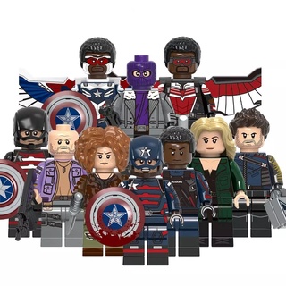 บล็อกตัวต่อToys Marvel Falcon The Falcon Winter Soldier ขนาดเล็ก X0313