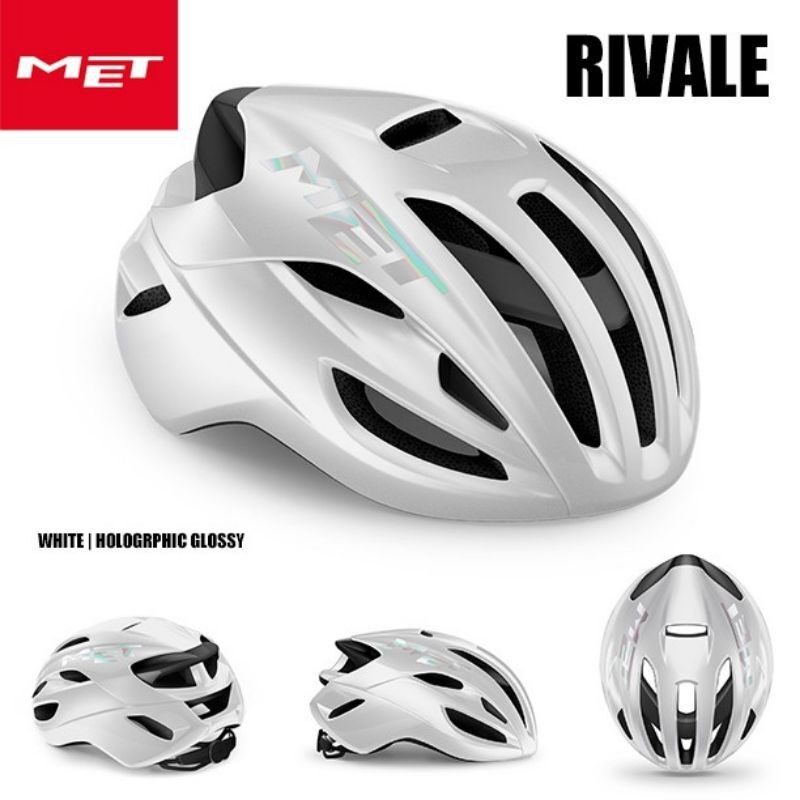 หมวกจักรยาน Met Rivale สีขาว ไซคL 59-62cm.