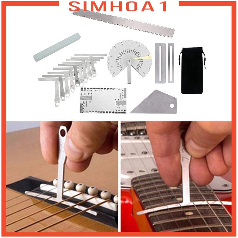 [SIMHOA1] ไม้บรรทัดวัดสายกีตาร์ 1 ชิ้น
