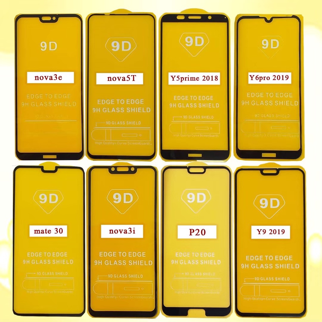 ฟิล์มกระจกนิรภัย ฟิล์มใส Huawei y6 2019/y6pro2019/y7 2019/y7pro2019/y9prime2019/P30/P30lite/Y9 2018/