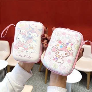 กระเป๋าเคสฮาร์ดดิสก์ แบบพกพา ลาย Melody Kitty น่ารัก สําหรับหูฟัง และ U Disk