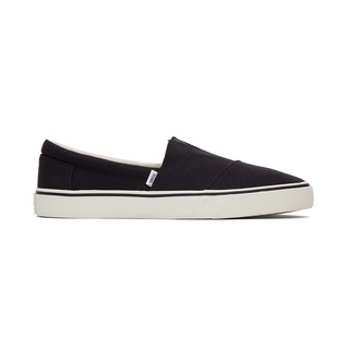 TOMS รองเท้าลำลองผู้ชาย แบบสลิปออน (Slip on) รุ่น Alpargata Fenix Black Washed Canvas (A) รองเท้าลิขสิทธิ์แท้