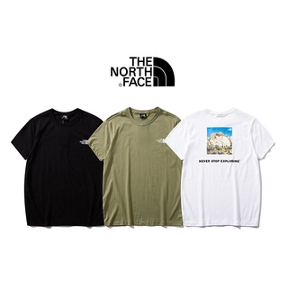 ผู้ชายและผู้หญิงแฟชั่นลำลองเสื้อยืดแขนสั้น THE NORTH FACE