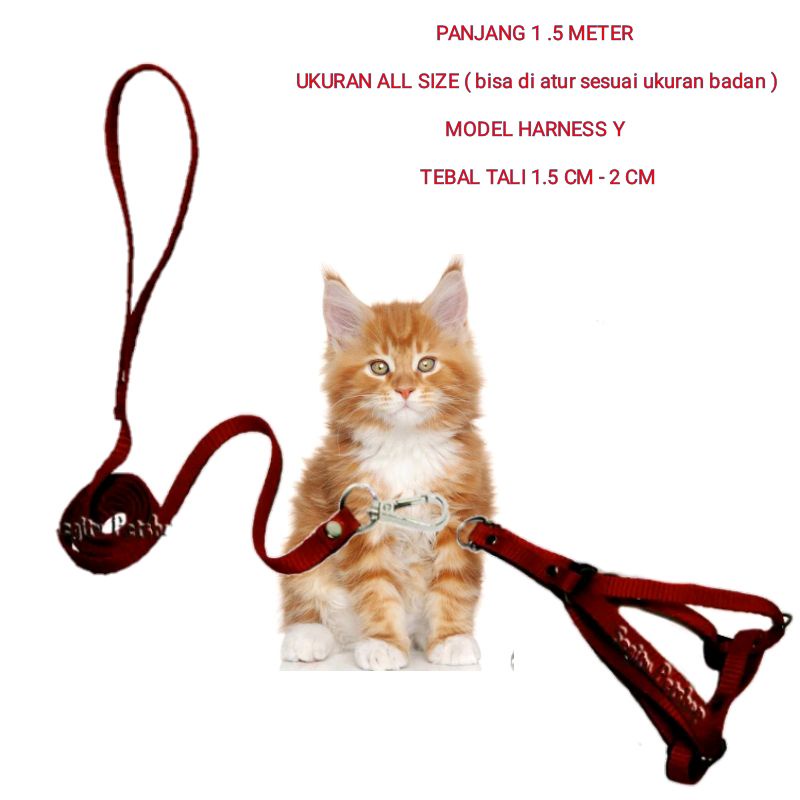 CAT LEAD HARNESS Y FERROUS HERNES GUIDANCE OTER HARNESS PUPPY HARNESS DOG HARNESS