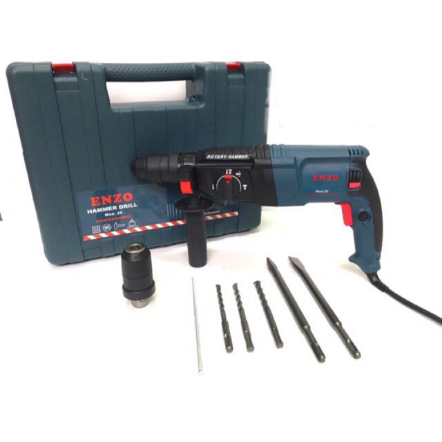 สว่านไฟฟ้าไร้สาย สว่านโรตารี่ENZO สว่านแบต  สว่านไฟฟ้า