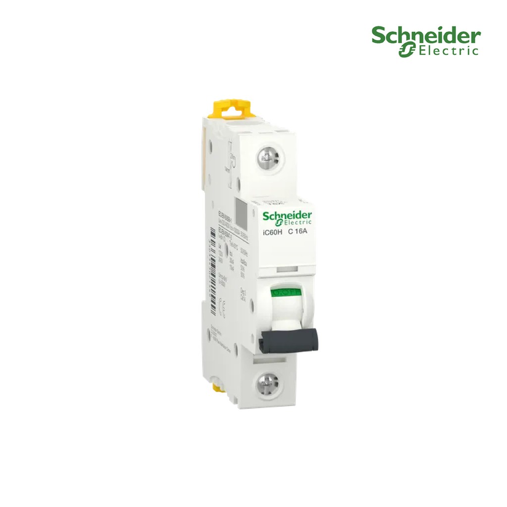 Schneider เบรกเกอร์ลูกย่อย 1โพล 16แอมป์ Acti9 C120H C curve 10 kA | A9F84116 | PlugOn