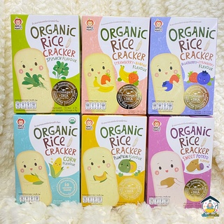 Apple monkey ข้าวอบกรอบออร์แกนิก Organic Rice Cracker (รวม 6 รส)