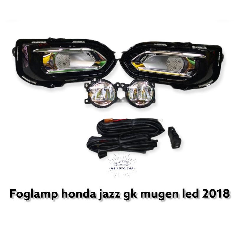 ไฟตัดหมอก jazz gk 2018 2019 mugen สปอร์ตไลท์ jazz gk mc led foglamp honda jazz gk mc 2018