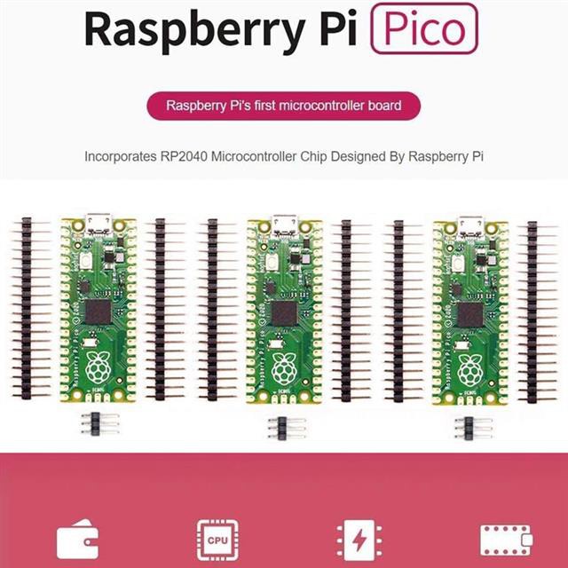 บอร์ดไมโครควบคุมสตูดิโอ Raspberry Pi Pico สําหรับ Raspberry Pi Rp2040  Dual-Core Arm Cortex M0 + Processor - Hejunkeji.Th - Thaipick