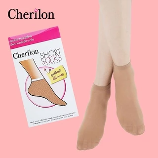 [ คุ้ม 12 คู่ ] Cherilon เชอรีล่อน ถุงเท้าข้อเท้า ข้อสั้น พยาบาล เพิ่มความกระชับ ใส่สบาย NSB-010S (12 P)