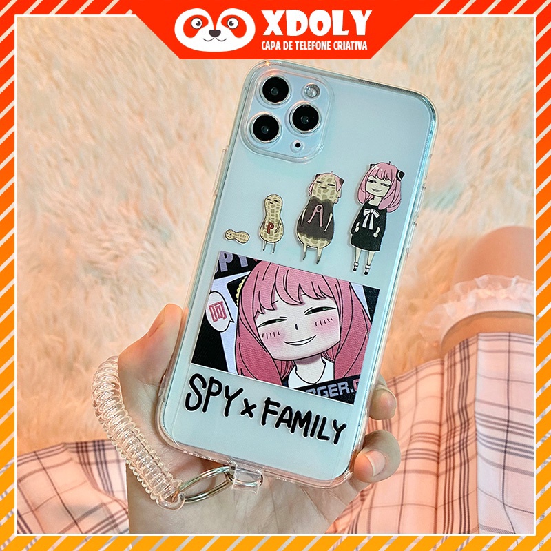 Spyfamily Anya Forger ถั่วลิสง Ania เคสโทรศัพท์สําหรับ iPhone 16PRO 15PRO 14PRO 12 78PLUS XS MAX 6SPLUS XR XS X SE202013 12 mini xr 6 x 11 pro max xs se2020 xsmax 7 8plus 6s soft case
