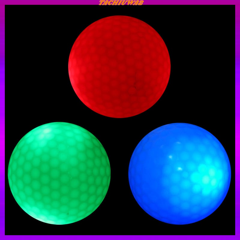 [พรีเมี่ยม] ลูกกอล์ฟ มีไฟ LED 3 ชิ้น