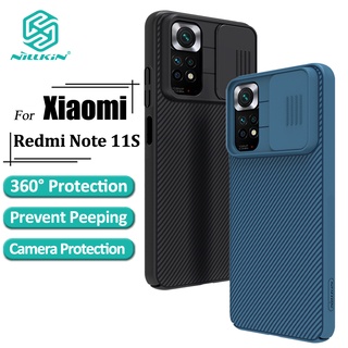 Nillkin CamShield เคสโทรศัพท์ Xiaomi Redmi Note 11S 4G เคสกล้อง เลื่อน ป้องกัน หรูหรา แข็ง PC กันกระแทก ฝาหลัง