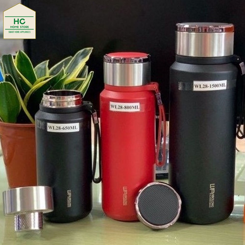 กระติกน้ําร้อนสแตนเลสคุณภาพสูง 304 WL28 600-850-1500ml