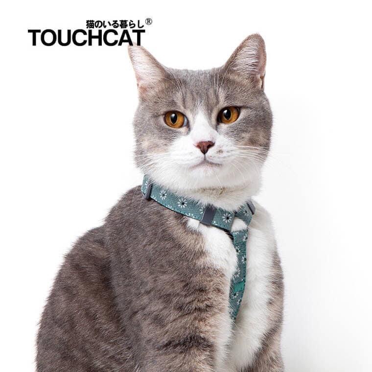 ชุดสายจูงและสายรัดใต้อกแมว Touchcat นำเข้าจากญี่ปุ่น ขนาด 10 และ 15 mm.