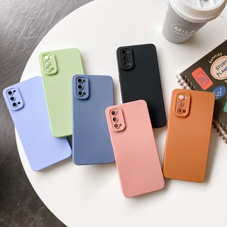 เคสซิลิโคนนิ่ม TPU ขอบตรง สีพื้น สำหรับ Oppo A16 A16s A15 A15s A74 A95 A54 A55 A72 A52 A72 A53 A33 A32 A12 A5s A9 A5 2020 4G 5G 2023